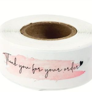 500Labels/roll,  "Thank You For Your Order"Stickers, Decorative Sealing …